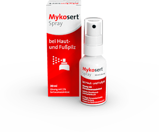 Mykosert Spray, Lösung mit 2 % Sertaconazolnitrat Mykosert