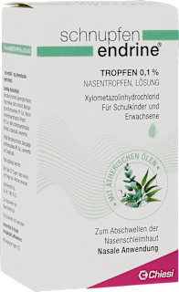 schnupfen endrine Tropfen 0,1 % Xylometazolinhydrochiorid Nasentropfen Lösung schnupfen endrine