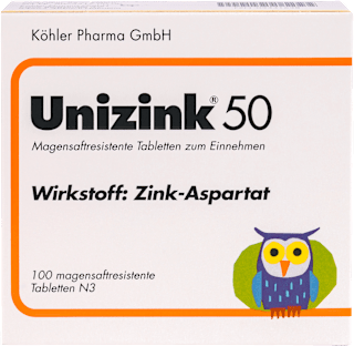 Unizink® 50 50 mg, magensaftresistente Tabletten Unizink