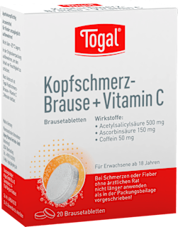 Togal Kopfschmerz-Brause + Vitamin C Brausentabletten Togal