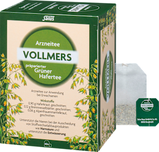 Vollmers präparierter Grüner Hafertee Beutel VOLLMERS