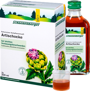 Schoenenberger NATURREINER HEILPFLANZENSAFT Artischocke (3x200 ml) Schoenenberger