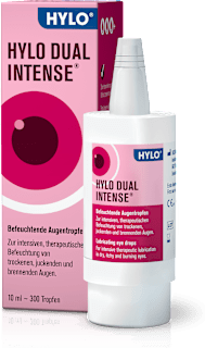 HYLO DUAL INTENSE Befeuchtende Augentropfen Natriumhyaluronat und Ectoin HYLO