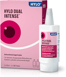 HYLO DUAL INTENSE Befeuchtende Augentropfen Natriumhyaluronat und Ectoin  2 x á 10 ml HYLO