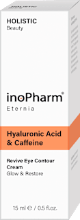 Околоочен ревитализиращ крем с хиалурон и кофеин inoPharm