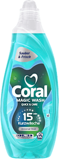 Vollwaschmittel Flüssig Magic Wash Quick & Care Coral
