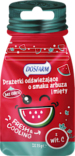Drażetki odświeżające, mięta i arbuz Dosfarm