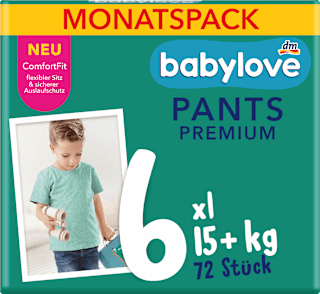 Baby Pants Premium Gr. 6 XL (15+ kg) Monatspack babylove