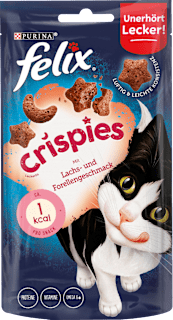 Katzenleckerli Crispies Lachs- und Forellengeschmack Felix