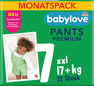 Baby Pants Premium Gr. 7 XXL (17+ kg) Monatspack babylove