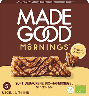 Müsliriegel, Chocolate Chip, Soft Baked Oat Bars (5 Stück) Made Good