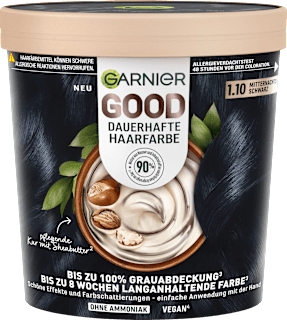 Dauerhafte Haarfarbe - Nr. 1.10 Mitternachts Schwarz GARNIER GOOD