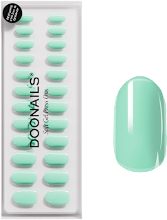Künstliche Nägel Press Ons Medium Round Cute Cucumber Doonails