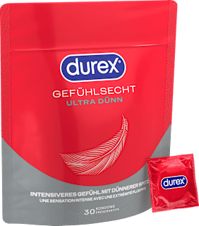 Kondome Gefühlsecht Ultra, Breite 54mm Durex