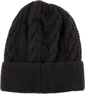 Zimska kapa – crna s teksturiranim uzorkom toplo & meko