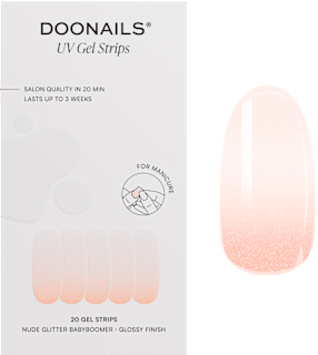 UV Nagelfolien Nude Glitter Babyboomer Doonails