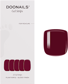 UV Nagelfolien Pediküre Plum Purple Doonails