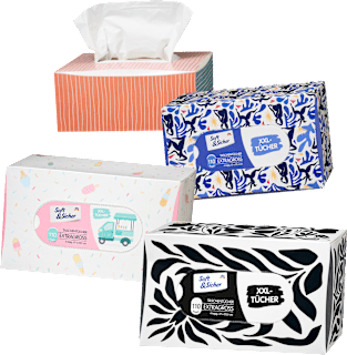 Taschentücher Box mit extra großen Taschentüchern Soft&Sicher