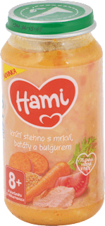 Príkrm morčacie stehno s mrkvou, batátmi a bulgurom Hami