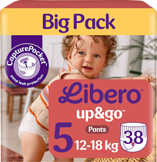 Bugyipelenka up&go, 5-ös méret, 12-18kg Libero