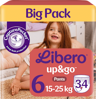 Bugyipelenka up&go, 6-os méret, 15-25kg Libero