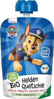 Eko voćni pire Paw Patrol Chase – jabuka, banana, jagoda PURE & FUN