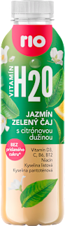 Nesýtený nealkoholický nápoj Vitamín H20 jazmín a zelený čaj s citrónovou dužinou Rio
