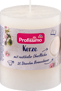 svíčka rustikální 100/68, slonovinová kost Profissimo