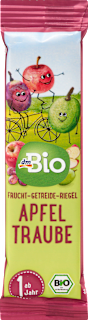 Barretta alla frutta con avena Bio, mela Bio e succo d'uva Bio dmBio
