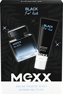 Geschenkset Black for Him Eau de Toilette 2tlg Mexx