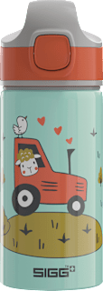 Trinkflasche Kinder Aluminium, mit Traktor 400 ml SIGG