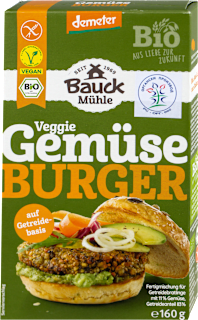 Gotova mešavina za organski burger od povrća bez glutena Bauck Mühle