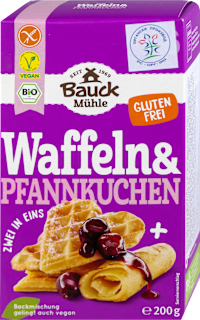 Gotova mešavina za organske vafle i palačinke bez glutena i dodatog šećera Bauck Mühle