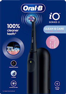 Električna četkica za zube iO Series 2 Clean & Care Whitening Edition – crna, s etuijem Oral-B