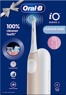 Električna četkica za zube iO Series 2 Clean & Care Gifting Edition – ružičasta, s etuijem Oral-B