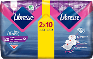 Damski nočni vložki Goodnight Maxi+ Libresse