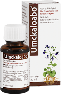 Umckaloabo, Pelargonium-sidoides-Wurzeln-Auszug 8g/10g Flüssigkeit Umckaloabo
