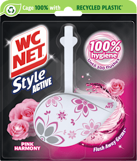 WC obešanka Style Crystal Pink Flowers WC NET