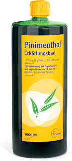 Pinimenthol Erkältungsbad, flüssiger Badezusatz, zur Anwendung bei Erwachsenen und Kindern ab 12 Jahre Pinimenthol