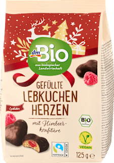 Gefüllte Lebkuchen Herzen dmBio