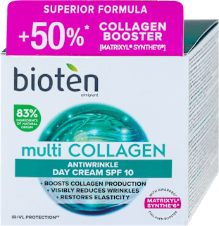 multi COLLAGEN ANTIWRINKLE - dnevna krema protiv bora, SPF10 bioten