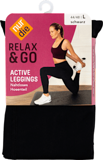 Relax & Go Leggings Aktiv schwarz, Gr. 44/48 nur die