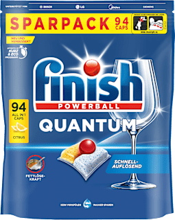 Geschirrspül-Tabs Quantum Citrus Sparpack Finish