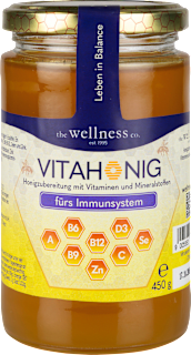 Honigzubereitung mit Vitaminen und Mineralstoffen the wellness co.