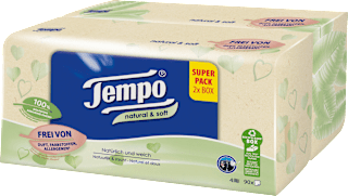Taschentücher Box Duo Natural&Soft 4-lagig Tempo