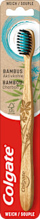 Zahnbürste Bambus Aktivkohle weich sortiert Colgate