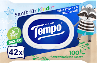 Feuchtes Toilettentücher Sanft für Kinder Tempo