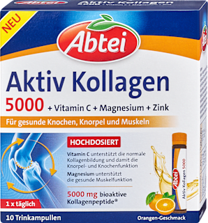 Aktiv Kollagen 5000 + Vitamin C + Magnesium + Zink Abtei