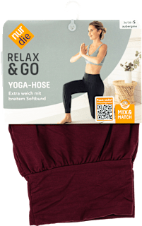 Relax & Go Yoga Hose aubergine, Gr. 36/38 nur die