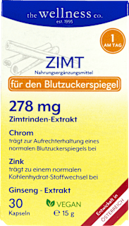 zimt 3000 plus ginseng Kapseln the wellness co.